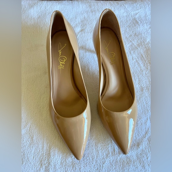 Joan Oloff Womens Deborah Leather Dress Heels size 8.5 - Picture 3 of 12